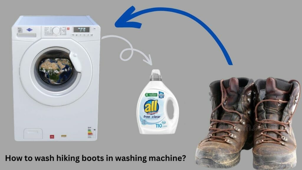 how to wash hiking boots in washing machine?