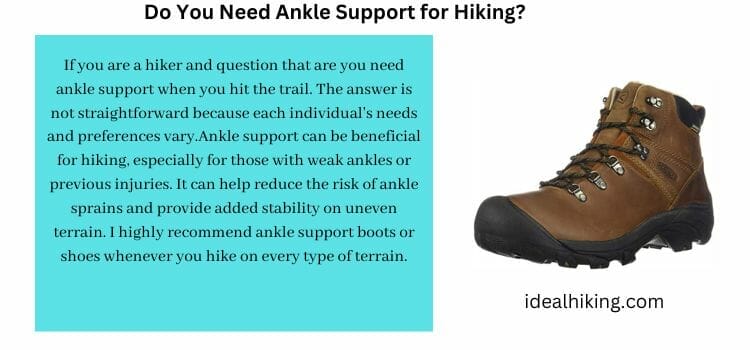 Do You Need Ankle Support for Hiking